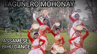 Fagunero Mohonay  Ananya Dance Academy  Bihu Dance  Traditional Folk Dance [upl. by Kristina]