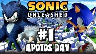 Sonic Unleashed 360PS3  1080p Part 1  Opening amp Apotos Day [upl. by Lucania969]