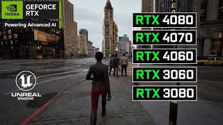 Matrix Awakens Unreal Engine 54  RTX 4080  RTX 4070  RTX 4060  RTX 3060  RTX 3080 [upl. by Malti]