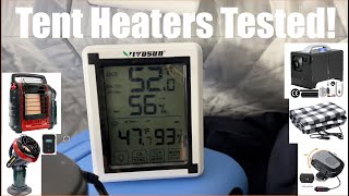 Tent Heaters Tested Which is the BEST for Winter Camping [upl. by Hayes89]