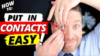 How To Put In Contacts Fast And Easy  Contact Lenses For Beginners [upl. by Mckay585]