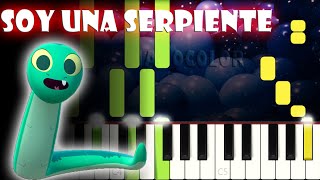 Soy una Serpiente  Piano Cover  Tutorial  Karaoke [upl. by Nahtaneoj]