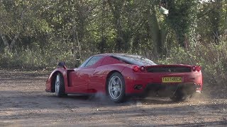 Ferrari Enzo in motion  Ferrari Enzo Drifting [upl. by Feodore]