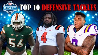 The 10 Best DEFENSIVE TACKLES In The 2024 NFL Draft I PreCombine Big Board [upl. by Inafit]