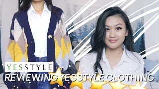 FALL YesStyle Clothing with Zero Reviews  Reviewtryon  GIVEAWAY ENDED [upl. by Yleve24]