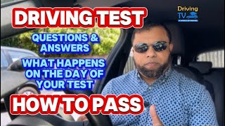 DRIVING TEST QUESTIONS and ANSWERS  Day Of The Test  How To Pass  Believe You Can [upl. by Relyk224]