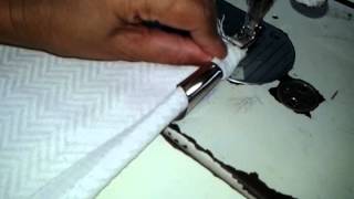 way how to install hemming folder to sewing machine [upl. by Alleen]