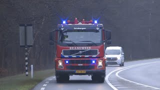 Brandweer Driebergen WT 095169 met spoed naar een woningbrand in Den Dolder [upl. by Maisel]