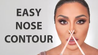 HOW TO CONTOUR YOUR NOSE FOR BEGINNERS  NINA UBHI [upl. by Jaworski]