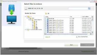 GoFlex  Memeo Instant Backup  Restoring Files using the Instant Backup Interface [upl. by Pandora391]