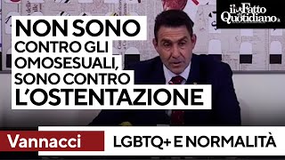 Vannacci quotNon ho nulla contro la comunità Lgbt se non prevarica il buonsenso della maggioranzaquot [upl. by Meletius]