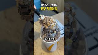 맥도날드 신상 킷캣 맥플러리 먹어봤습니다🍦 [upl. by Flavia]