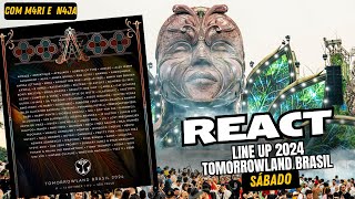 LINE UP DO TOMORROWLAND BRASIL 2024 SÁBADO  CORTE DA LIVE 5 [upl. by Yehudit814]