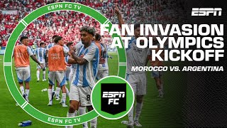 A complete mess  Julien Laurens on fan invasion in Olympics kickoff  ESPN FC [upl. by Joelynn]