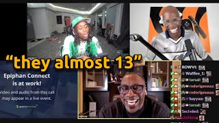 Moxy Dies Laughing at Kai Cenat shows Shannon Sharpe his highlights against kids [upl. by Ynnot]