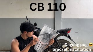 CB 110 pano mag install ng bracket [upl. by Genna]