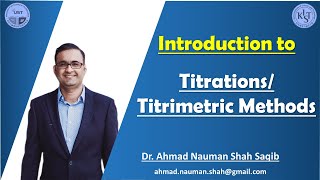 Introduction to Titrimetric AnalysisMethods In UrduHindi [upl. by Erodisi]