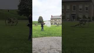 Civil War rifle demonstration Fort Ontario Oswego NY [upl. by Scarface]