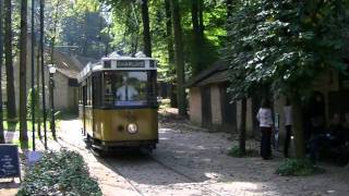 Trams in het Nederlands Openlucht Museum in Arnhem  Historische trams 2011 [upl. by Norward]