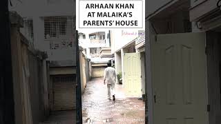 Arhaan Khan reaches at Malaika Arora’s Mother’s House  Video [upl. by Anelem]