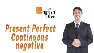 Present Perfect Continuous Negative [upl. by Dietsche]