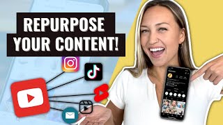 How to EASILY Repurpose Content on Social Media to Increase Traffic IG TikTok Shorts and more [upl. by Glanville150]