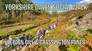 Yorkshire Dales Social Walk Hebden Gill Grassington Lead mines [upl. by Burnside]