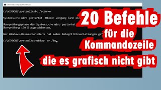 20 geniale Befehle für die WindowsKommandozeile [upl. by Notlrak]