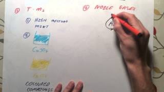 Transition Metals and Noble Gases  GCSE Chemistry [upl. by Ofella]