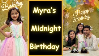 Myra’s 7th Midnight Birthday Celebration  Marathi Vlog 456 [upl. by Epperson170]