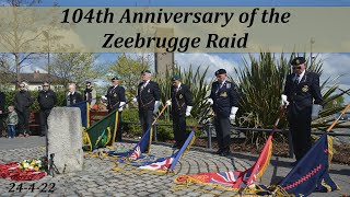 Zeebrugge Raid Memorial Service [upl. by Ieluuk]