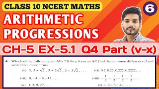 Arithmetic Progressions  Chapter 5  Ex 51 Q4 vx  Class 10 Maths NCERT [upl. by Margalit]