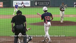 Catcher RHP Ramon Carona Boswell High School Class of 2025 [upl. by Ilka153]