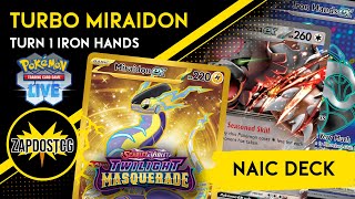 Top 16 NAIC Miraidon ex Deck Got STRONGER With Twilight Masquerade Pokemon TCG [upl. by Ynnatirb356]