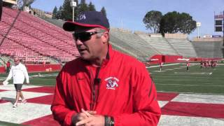 Head Coach Tim DeRuyter PostPractice Interview 318 [upl. by Shandeigh]