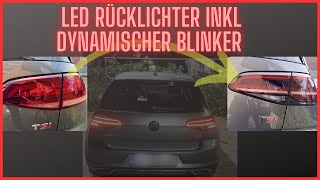 Golf 7  VLAND LED Rückleuchten mit Dynamischen Blinker [upl. by Estelle425]