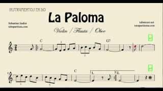 La Paloma Partitura de Violin Flauta y Oboe [upl. by Madel]