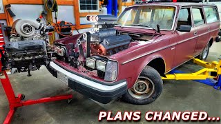 Big change of plans for our Volvo 240 Wagon Drift Build [upl. by Tomasine]