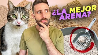 PROBANDO 5 tipos de ARENAS PARA GATOS normal tofu maíz madera y papel 🐱🏖️ ¿Cuál me gustó más [upl. by Brittne612]