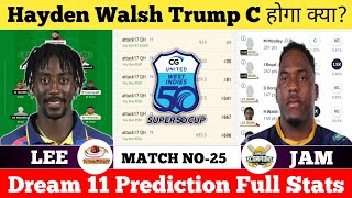 LEE vs JAM Dream11 Prediction  LEE vs JAM Dream11 Prediction TodayMatch  LEE vs JAM Dream11 [upl. by Oirelav967]