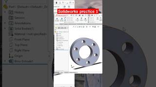 Solidworks practice tutorial  Cad by Ankit  solidworks solidworkstutorial [upl. by Cuthbert951]