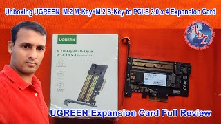 Unboxing UGREEN M2 MKeyM2 BKey to PCIE 30 x 4 Expansion Card । Dual Hard Drive 4K [upl. by Granniah]