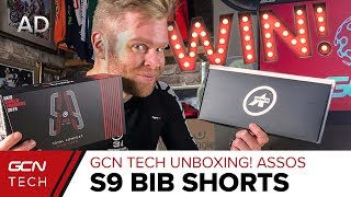 GCN Tech Unboxing NEW ASSOS S9 Bib Shorts [upl. by Aehtrod428]