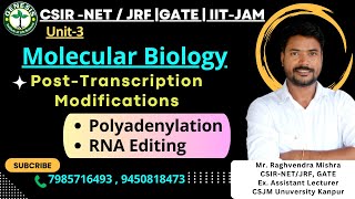 PYQs  Polyadenylation  RNA Editing  PostTranscriptional Modifications  genesisinstitute [upl. by Kenton984]