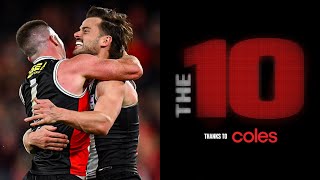 The 10 BEST MOMENTS from round 17  AFL [upl. by Nata880]