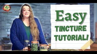 How To Make an Herbal Tincture  The Ratio Method [upl. by Eissel247]