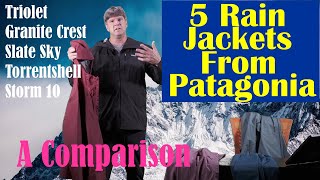 Comparing 5 Patagonia Rain Shells [upl. by Niarb]