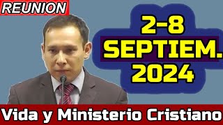 VIDA Y MINISTERIO CRISTIANO ESTA SEMANA 28 de Septiembre 2024 REUNION PREPARADA [upl. by Lanta]