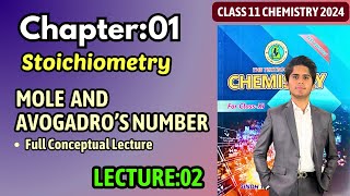 Mole and Avogadros Number  Ch 1 Stoichiometry  Chemistry class 11 new book Sindh Board [upl. by Kaazi]