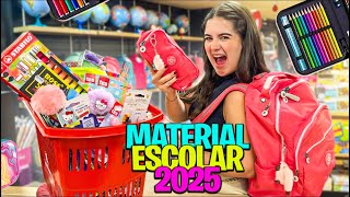 COMPRANDO MEU MATERIAL ESCOLAR 2025 todas as novidades [upl. by Waddell]